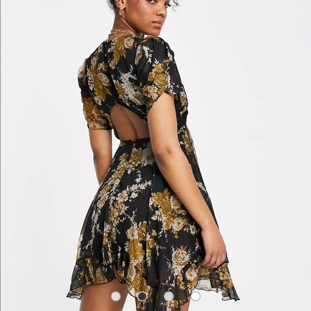 ASOS Floral Black Dress